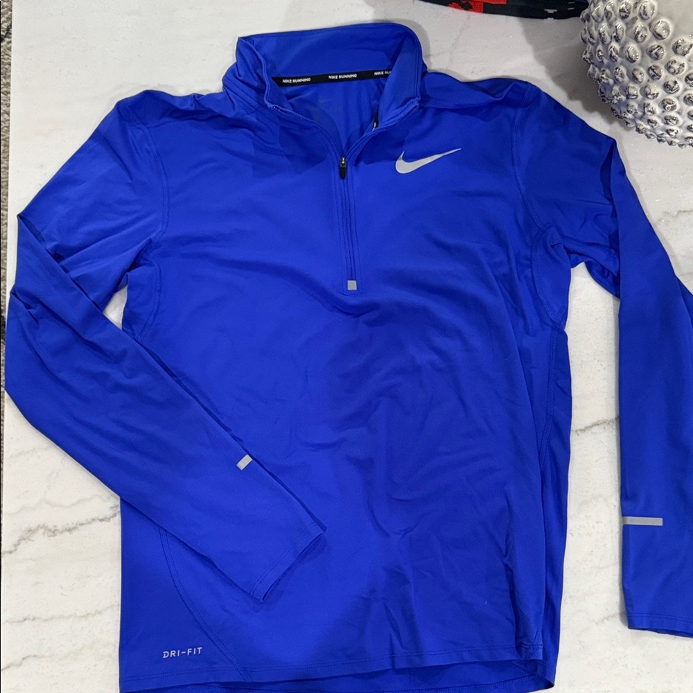 Nike Royal Blue Dri-FIT Quarter Zip Top